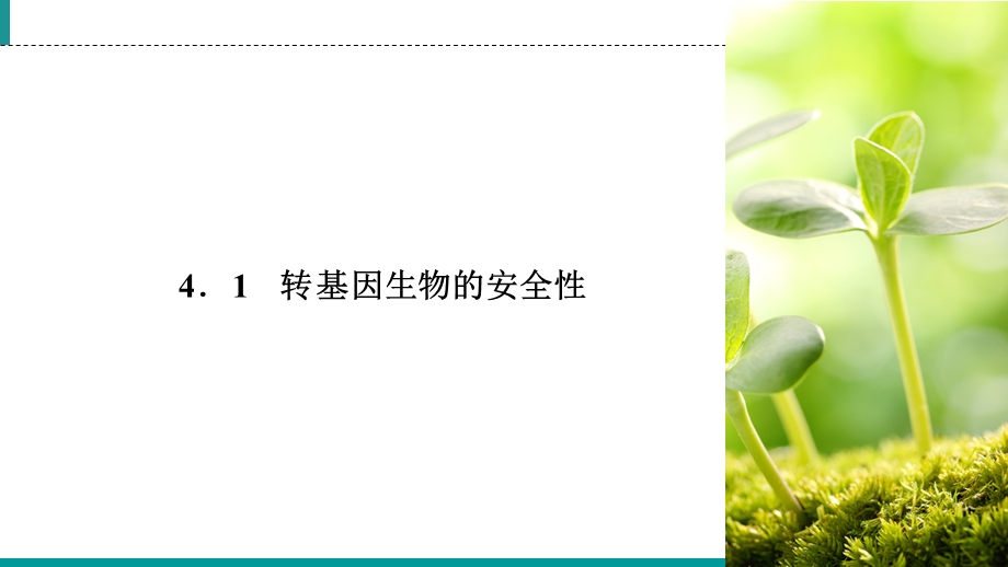 2019-2020学年人教高中生物选修三同步课件：专题4 生物技术的安全性和伦理问题4-1 .ppt_第2页