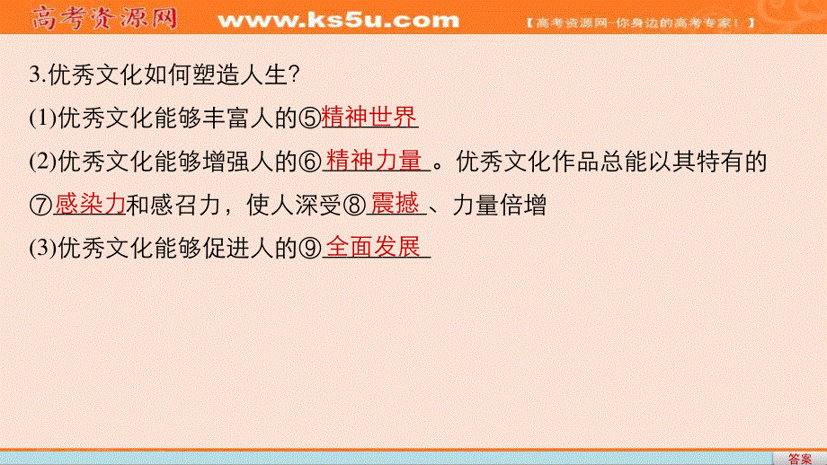 2017届高考政治二轮复习（课件）专题复习：专题九　文化与生活 考点二 .ppt_第3页