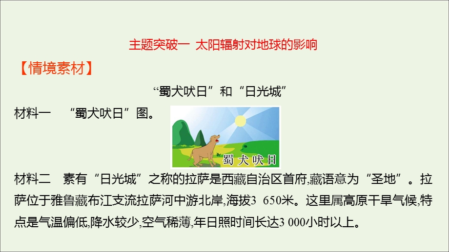 2021-2022学年新教材高中地理 第一章 宇宙中的地球 第二节 太阳对地球的影响课件 新人教版必修第一册.ppt_第2页