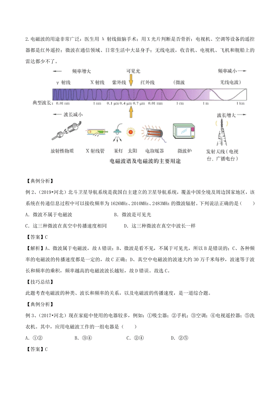 2019-2020学年九年级物理全册 第19章 走进信息时代单元总结（含解析）（新版）沪科版.docx_第3页