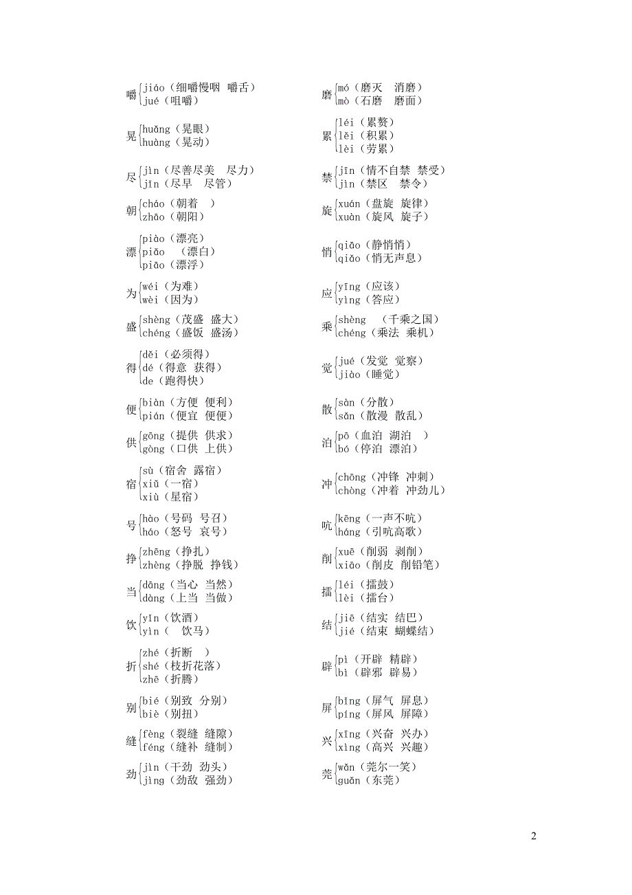 五年级语文下册 专项知识梳理 新人教版.doc_第2页