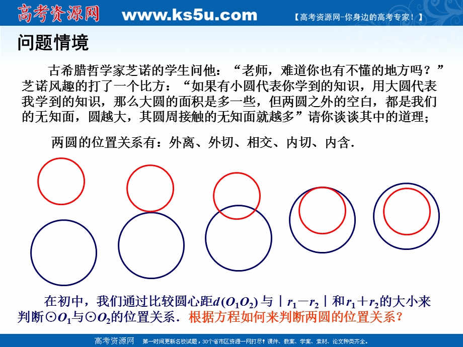 2018年优课系列高中数学苏教版必修二 2-2-3 圆与圆的位置关系 课件 （12张） .ppt_第2页