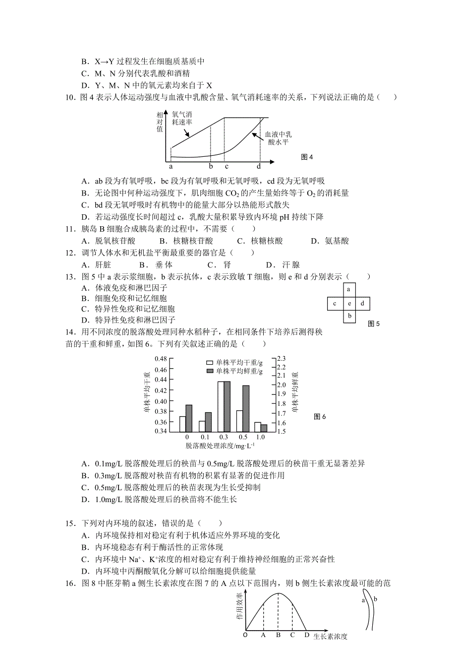 上海市虹口区2015届高三二模生物试题 WORD版含答案.doc_第2页