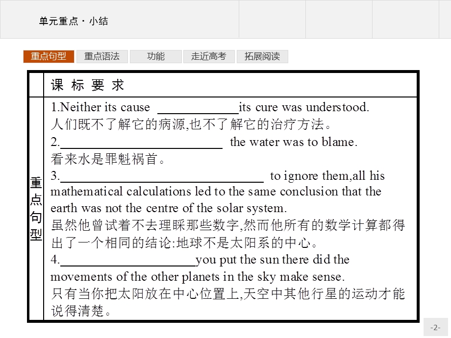 2015-2016学年高二英语人教必修5课件：UNIT1 GREAT SCIENTISTS 单元小结 .pptx_第2页