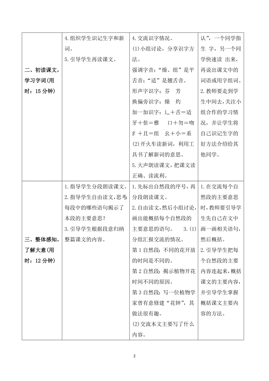 13 花钟导学案（部编版三下）.doc_第2页