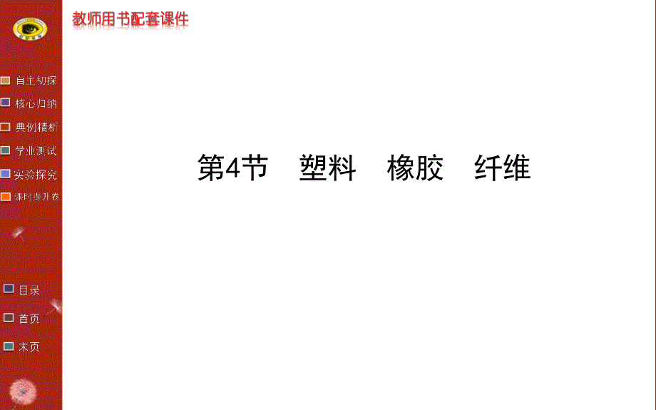 13-14版化学学习方略必修2课件：3.4塑料橡胶纤维（鲁科版）.ppt_第1页