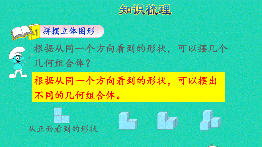 2022五年级数学下册 期末整理与复习第5课时 观察物体、图形运动授课课件 新人教版.pptx_第3页