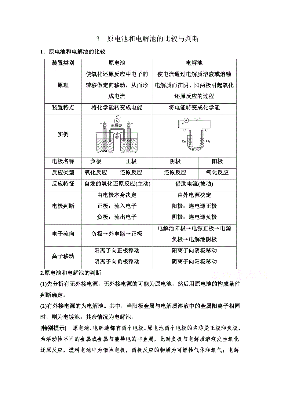 14-15学年高中化学人教版选修4习题 第四章 电化学基础 专题突破3.doc_第1页