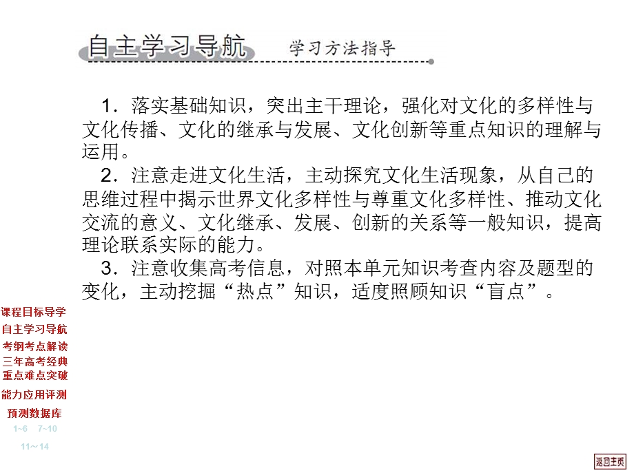 2012届高考政治必修3第一轮复习课件第三课：文化的多样性与文化传播.ppt_第3页