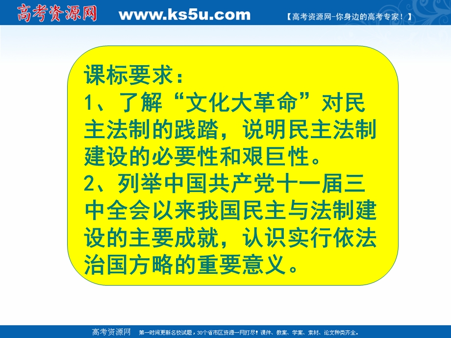 2021-2022学年高一历史人教版必修1教学课件：第六单元第21课　民主政治建设的曲折发展 （4） .ppt_第2页