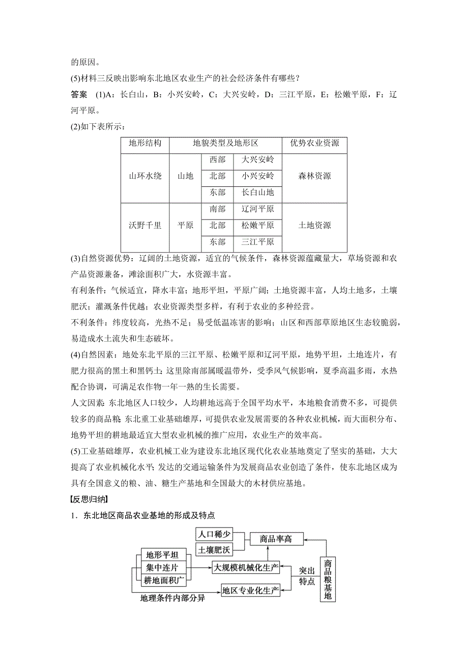 2015-2016高二地理中图版必修三学案与检测：第二章 第三节 课时1 东北地区概况　农业生产条件及农业发展 WORD版含解析.docx_第3页