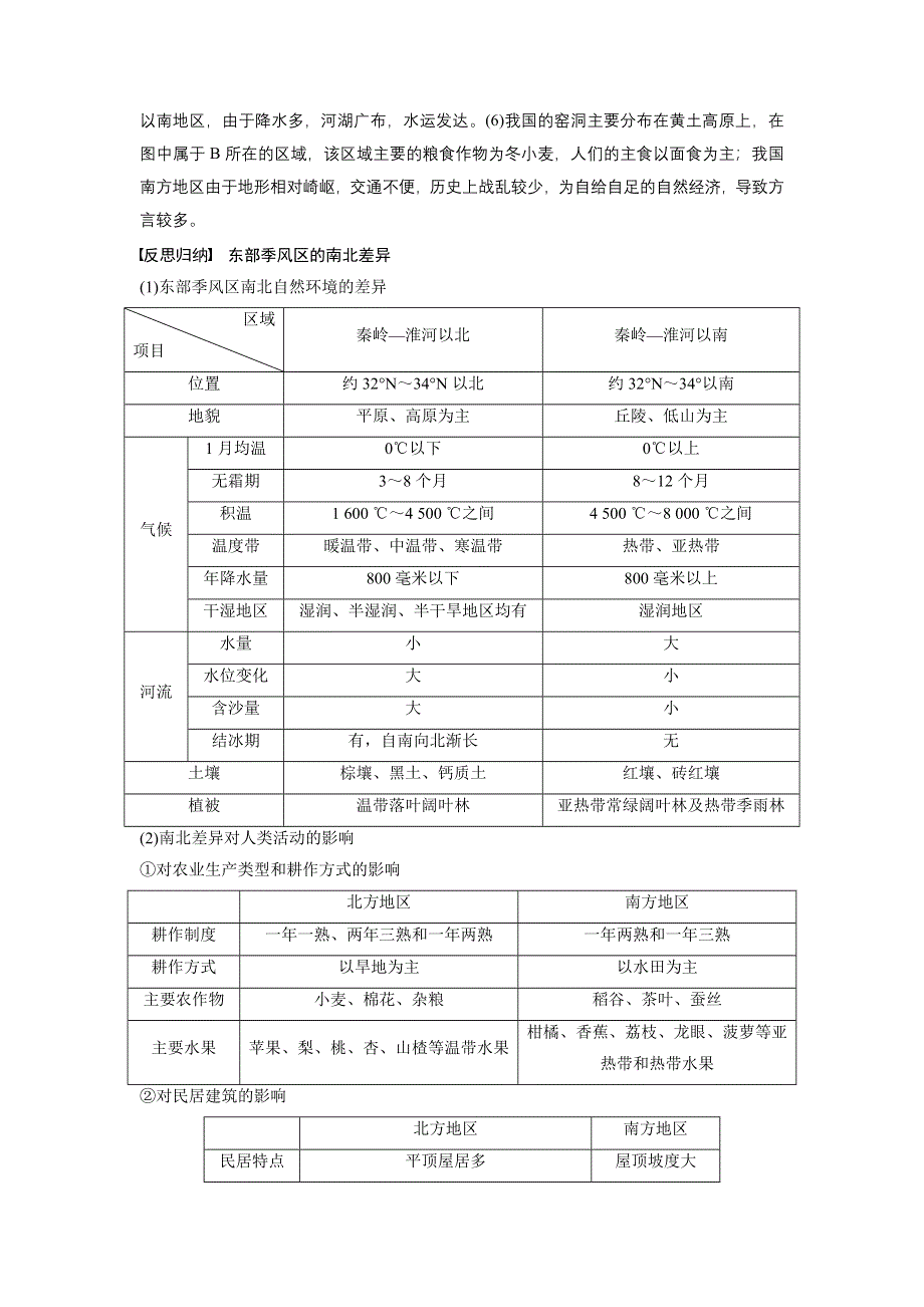 2015-2016高二地理中图版必修三学案与检测：第一章 第一节 课时2 东部季风区的内部差异与中国三个经济地带的区域差异 WORD版含解析.docx_第3页