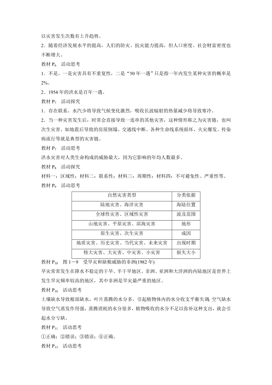 2015-2016高二地理湘教版选修5学案：第一章 自然灾害概述 章末整合 WORD版含答案.docx_第2页