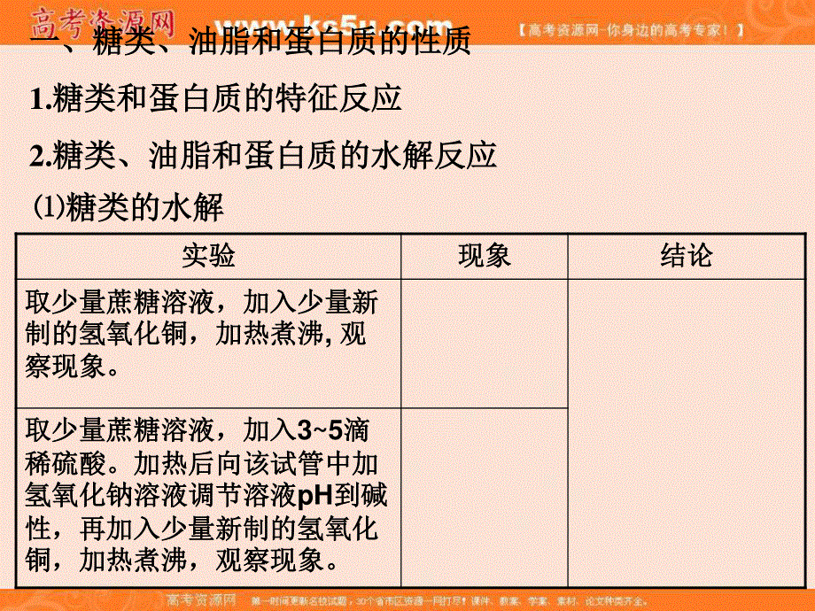 2016年湖南省常德市一中化学必修2课件—基本营养物质（第2课时） .ppt_第2页