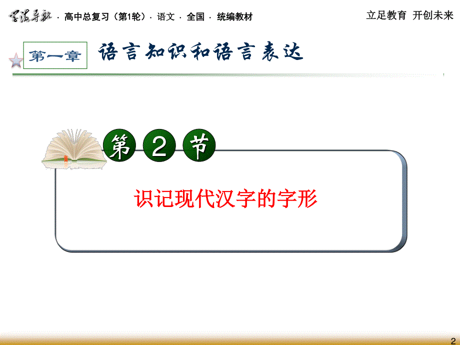 2013届高考语文总复习（第1轮）广西专版课件：第1章 第2节 识记现代汉字的字形.ppt_第2页