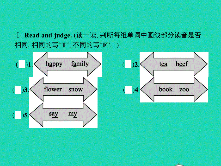 2022五年级英语上册 专项复习 语音词汇专项课件 人教PEP.pptx_第2页