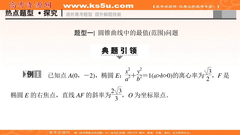 2017年高考数学（文科江苏专版）二轮专题复习与策略课件：专题十八 高考中的圆锥曲线 .ppt_第2页