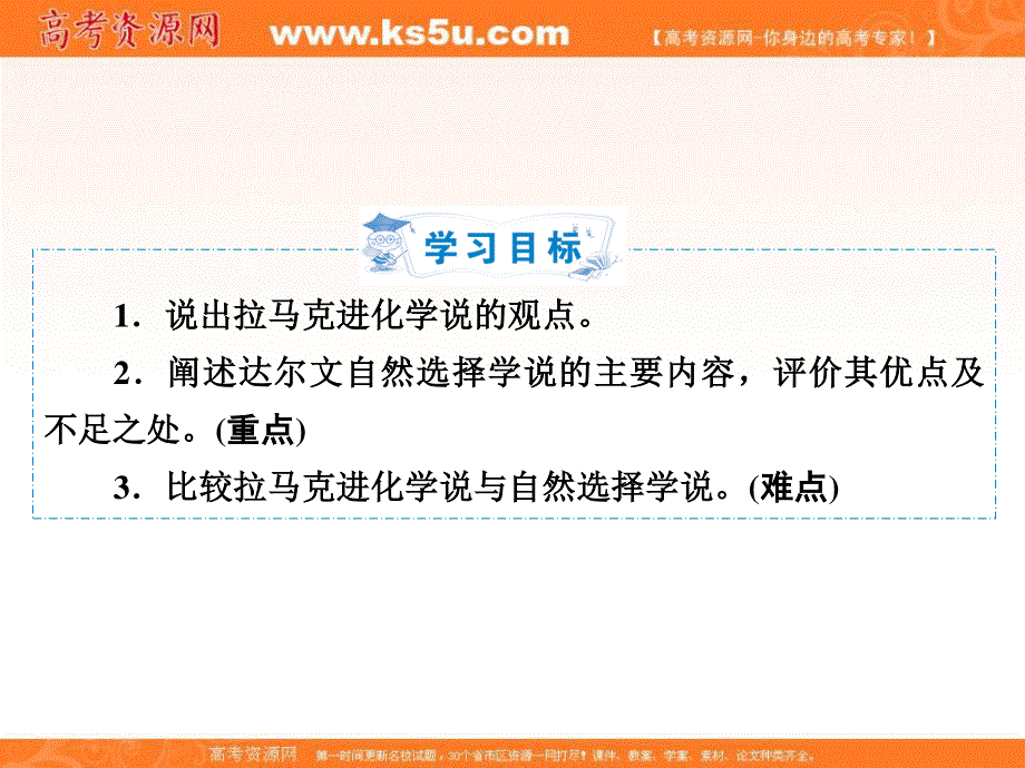 2018年生物同步优化指导（人教版必修2）课件：第7章 第1节 现代生物进化理论的由来 .ppt_第2页