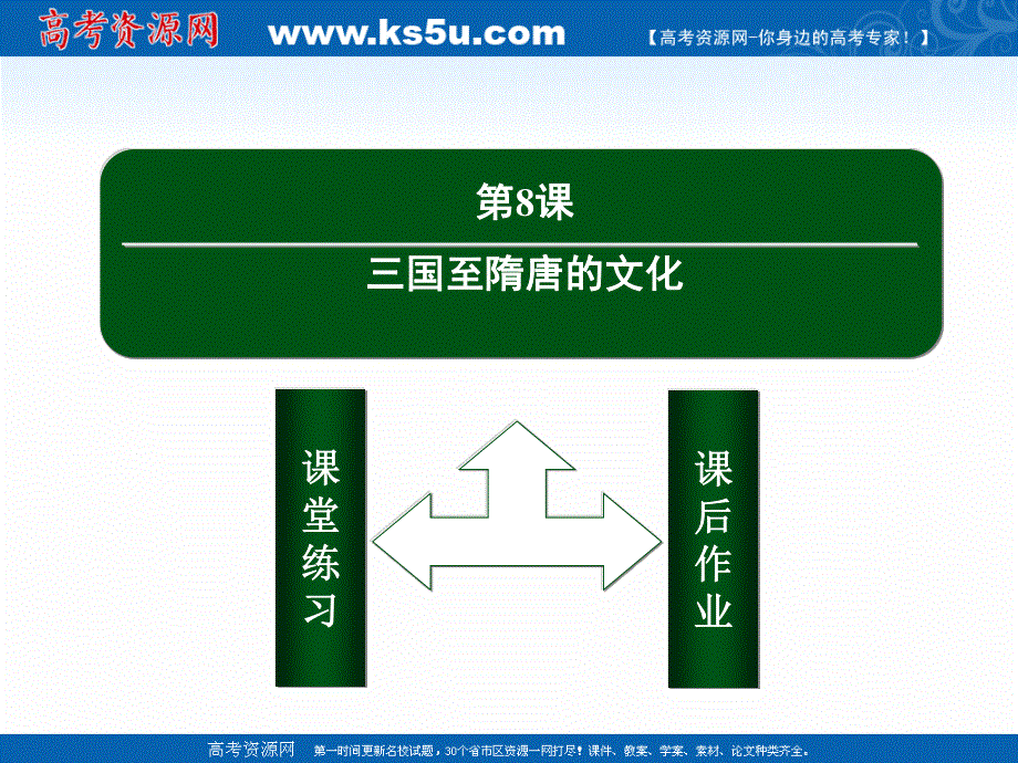 2020-2021学年历史新教材必修中外历史纲要上课件：第8课　三国至隋唐的文化 .ppt_第2页