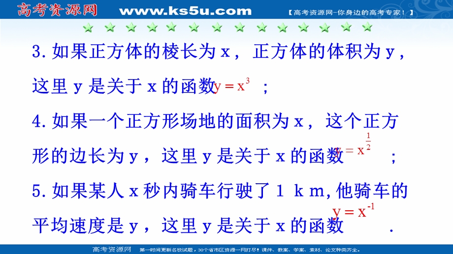 2021-2022学年高一人教A版数学必修第一册课件：3-3 幂函数 .ppt_第3页