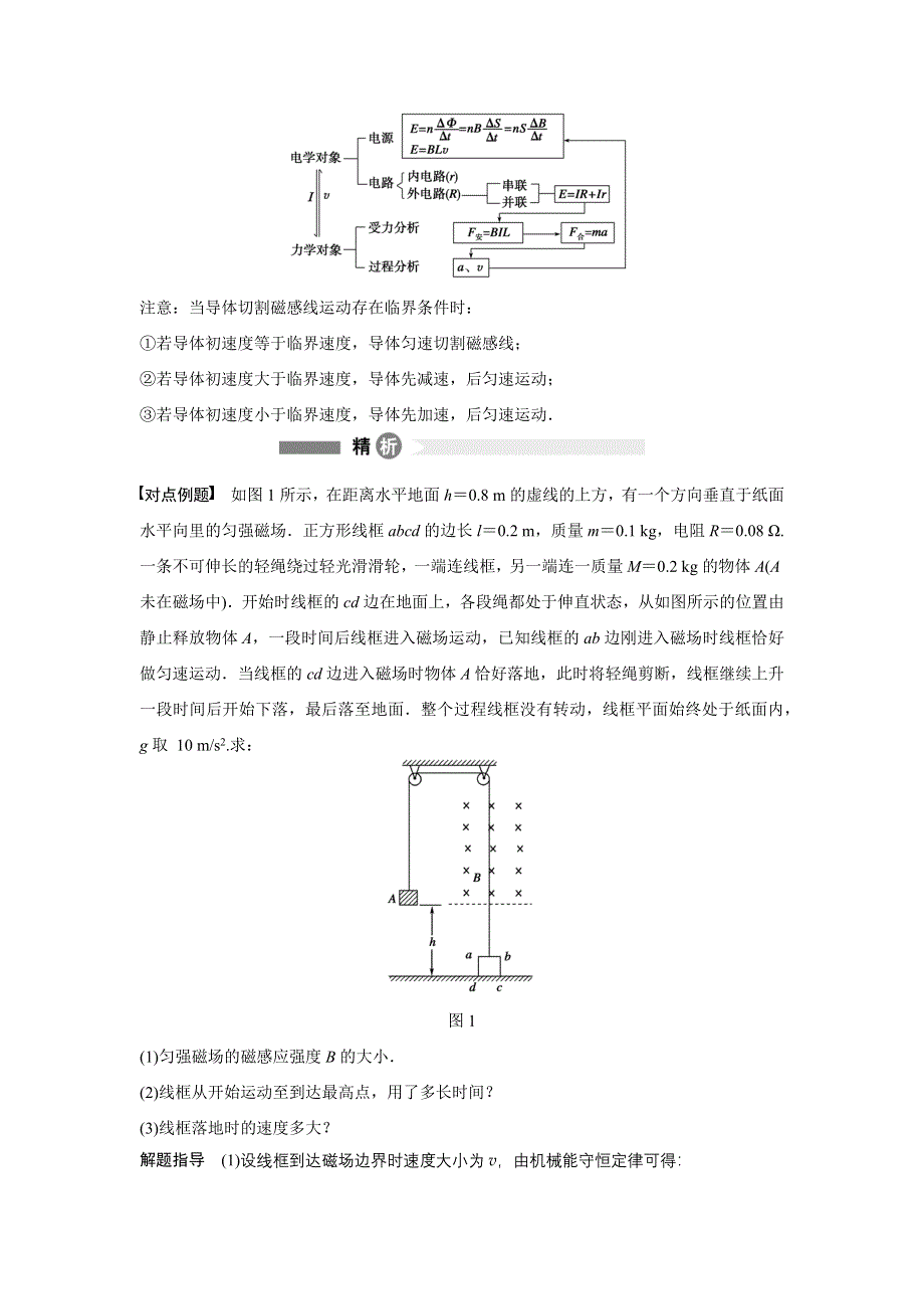 2015-2016学年高二物理教科版选修3-2模块要点回眸：第11点　电磁感应中的动力学问题 WORD版含解析.docx_第2页