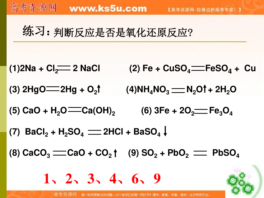 人教版新课标化学课件：氧化还原反应.ppt_第2页