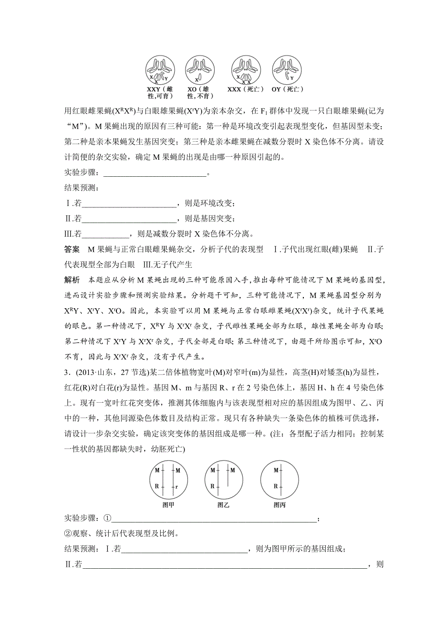 2015版《步步高》高中生物人教版考前三个月知识专题强化练习 专题7变异、育种与进化.docx_第2页