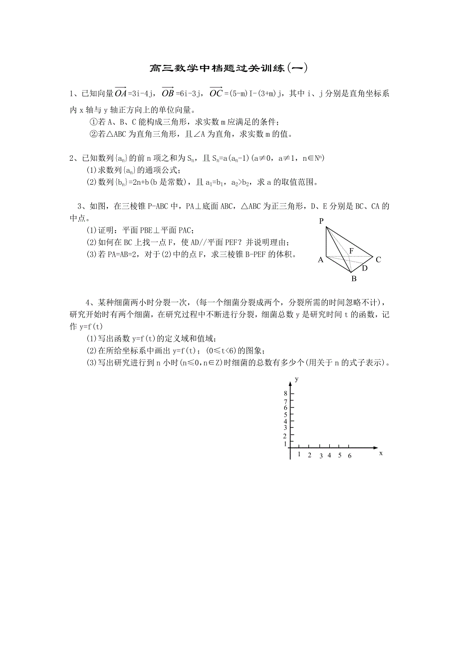 [推荐]网站名师指点高三数学中档题过关训练（10套）.doc_第1页