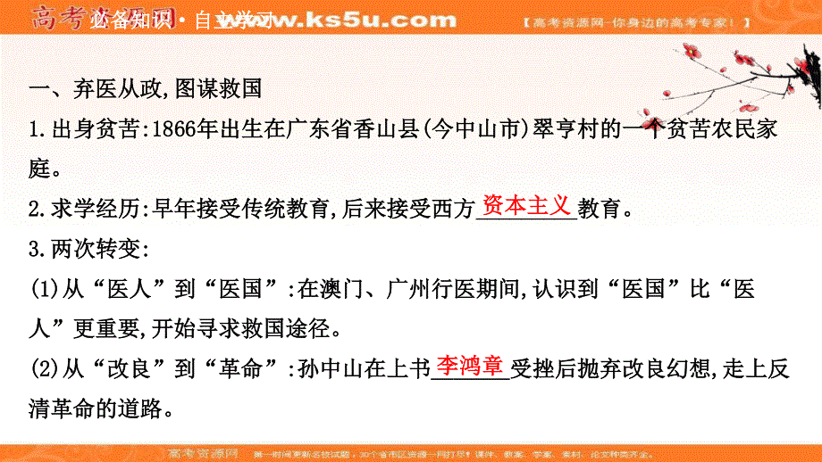 2020-2021学年历史高中人教版选修4课件：4-1 中国民主革命的先行者孙中山 .ppt_第3页