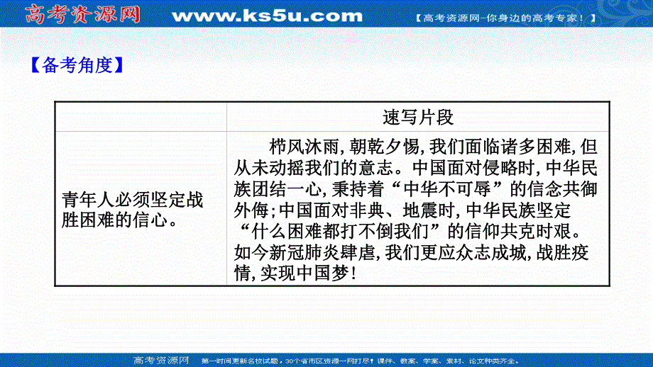 2021届新高考语文二轮专题训练课件：5-13-6 理想信念——前行灯塔指引航向 .ppt_第3页