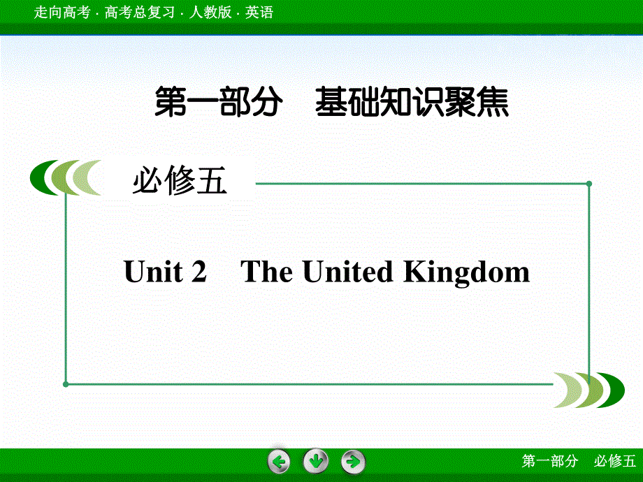 2017年高考英语人教版一轮复习课件 必修5 UNIT 2.ppt_第2页