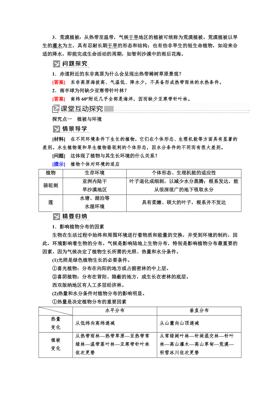 2019-2020学年新教材课标版高中地理必修第一册教师用书：5-1第一节植被 WORD版含答案.docx_第2页