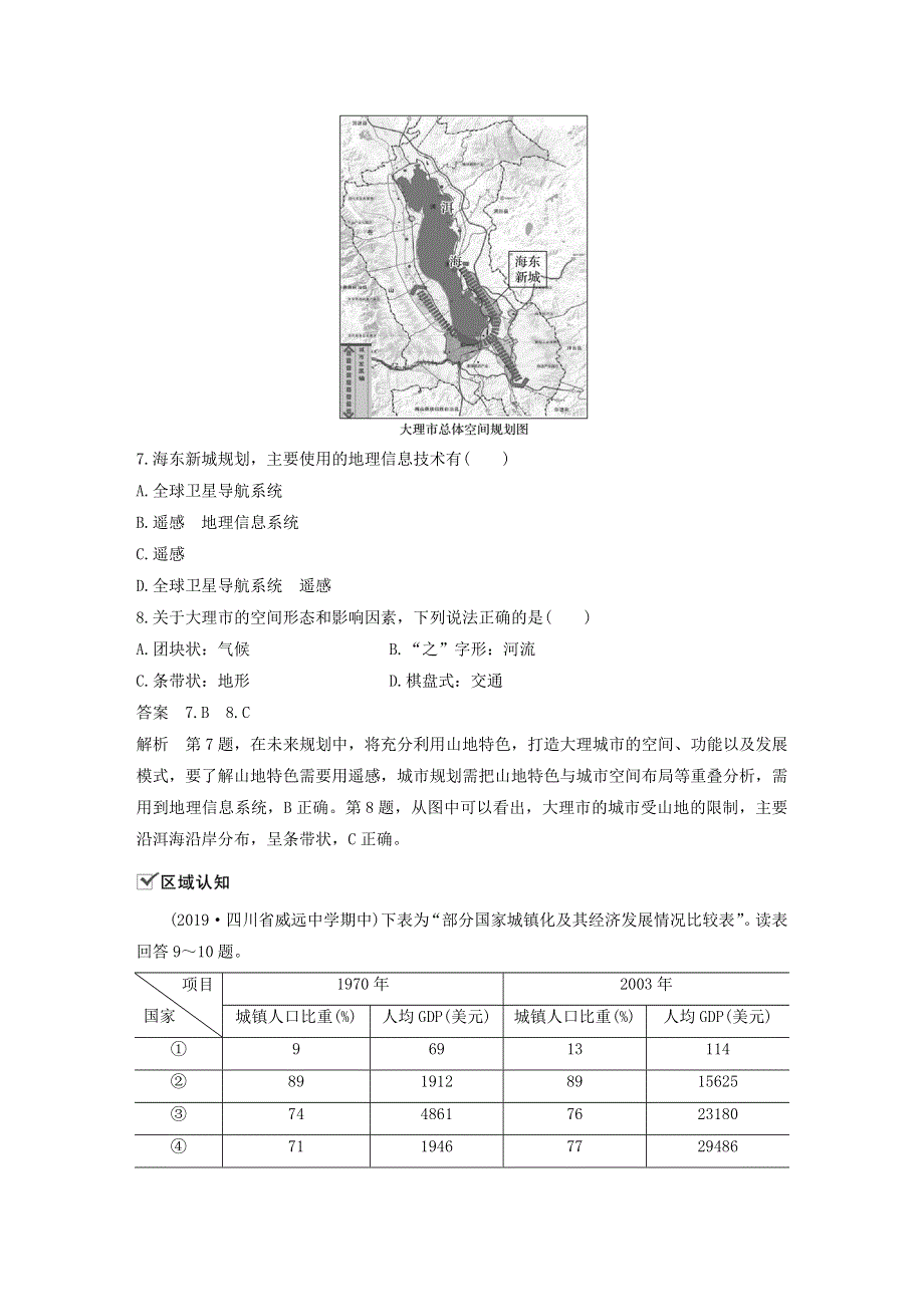 2019-2020学年新教材高中地理 第2章 乡村和城镇 核心素养专项练（二） 新人教版必修第二册.docx_第3页