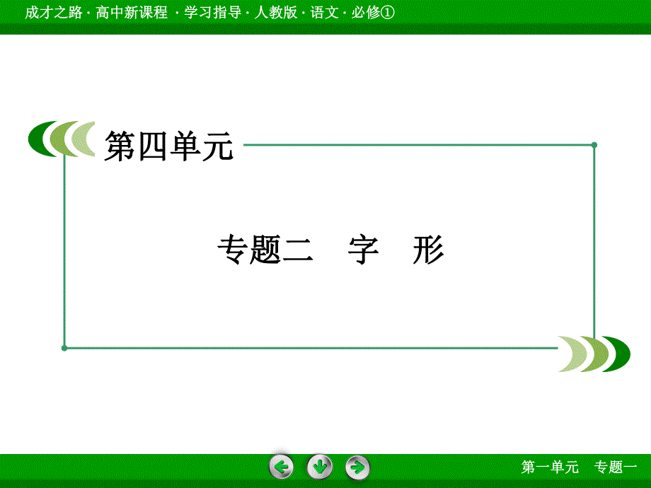 2016年秋高一语文人教版必修一课件：专题 字形 .ppt_第3页