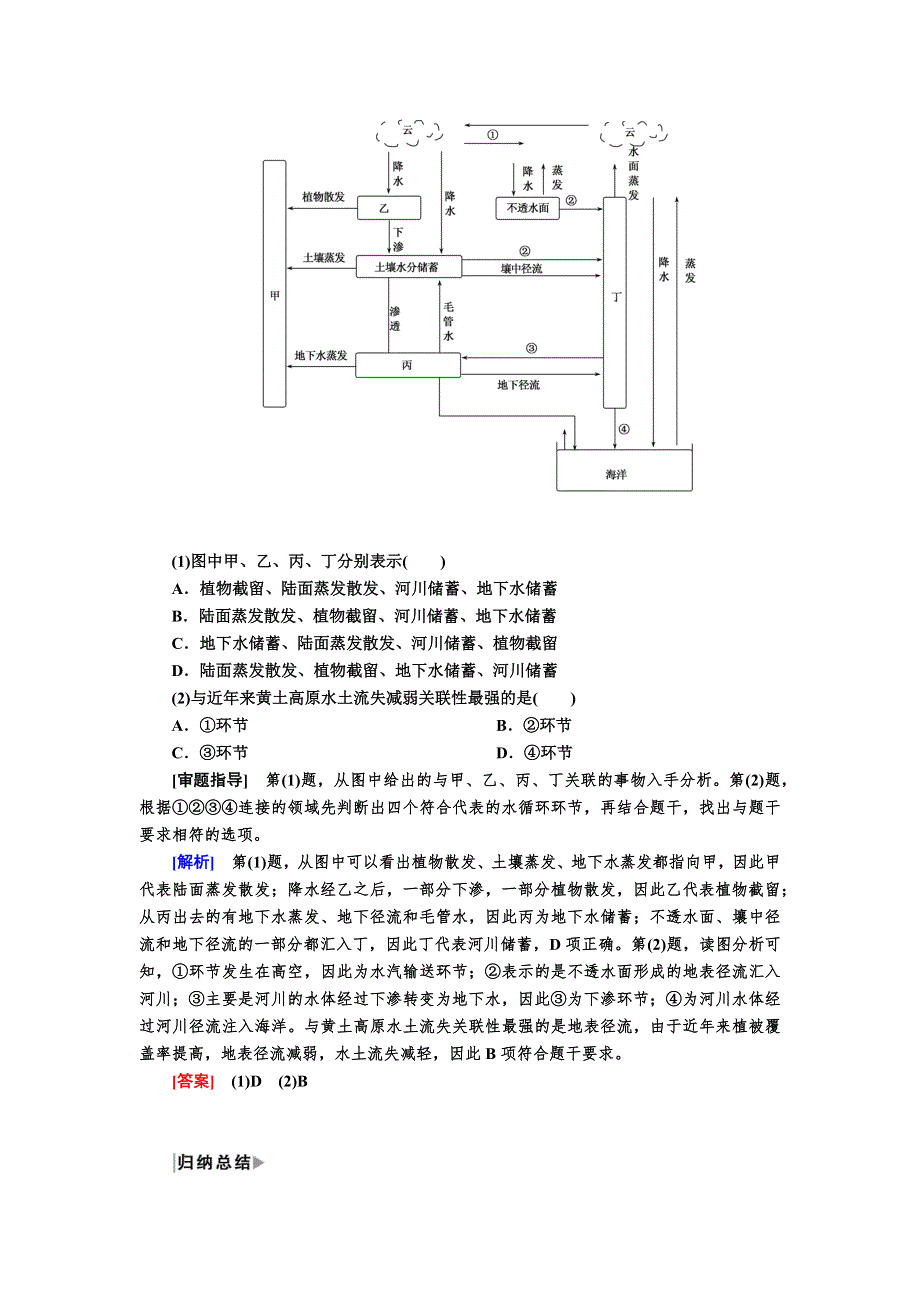 2019-2020学年新教材课标版高中地理必修第一册教师用书：3-1第一节水循环 WORD版含答案.docx_第3页