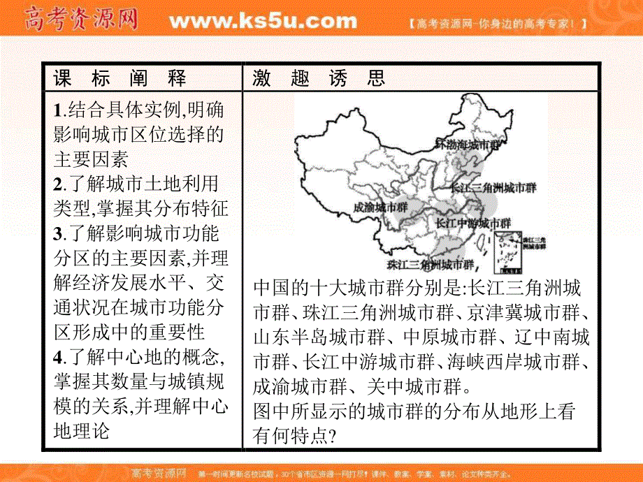 2018年秋湘教版高中地理必修2课件：2-1城市空间结构 .ppt_第2页