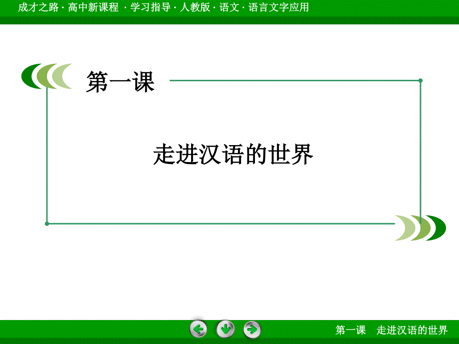 人教版语文选修《语言文字应用》课件 第1课 第2节 古今言殊——汉语的昨天和今天.ppt_第2页