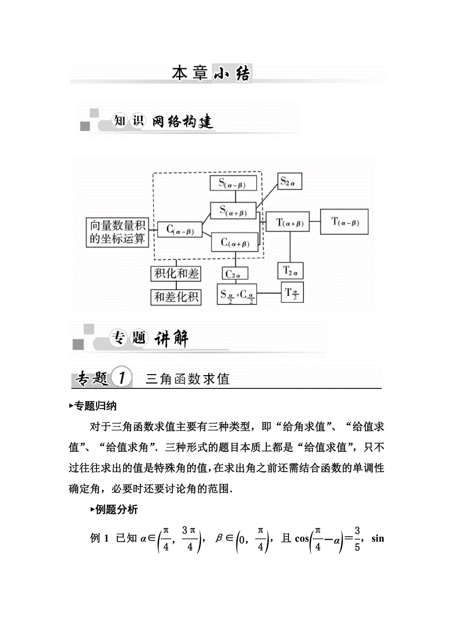 2016-2017学年高一数学人教A版必修4练习：本章小结3 WORD版含解析.docx_第1页