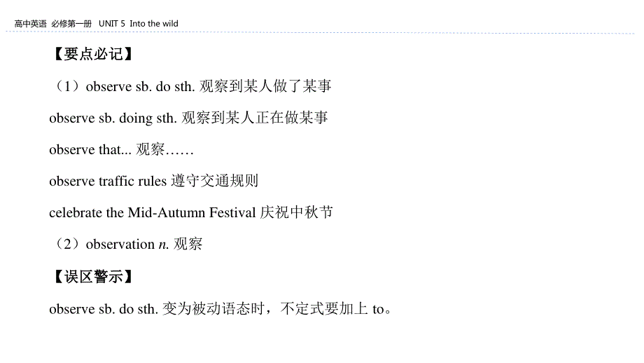 2019-2020学年新教材高中英语外研版必修第一册课件：UNIT 5 SECTION C DEVELOPING IDEAS PRESENTING IDEAS & REFLECTION .pptx_第3页