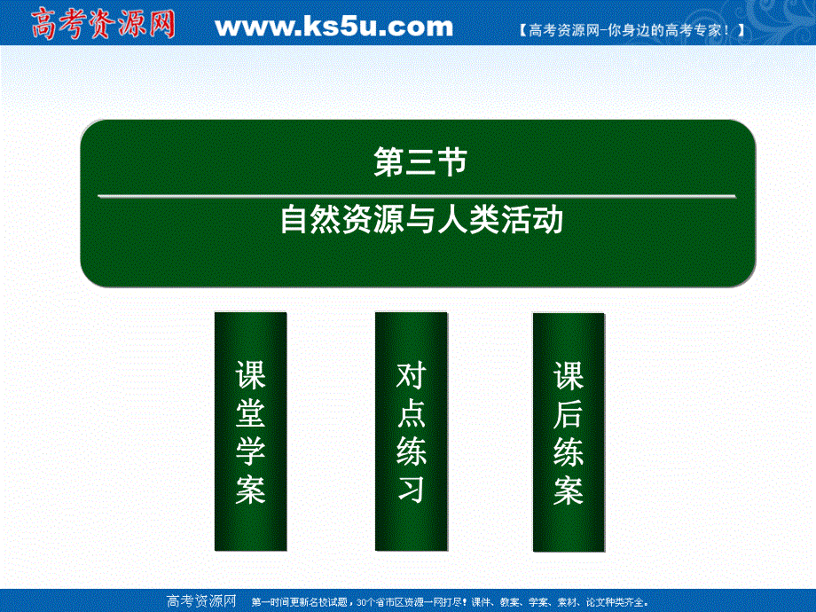 2020-2021学年地理湘教版必修1课件：4-3 自然资源与人类活动 .ppt_第2页