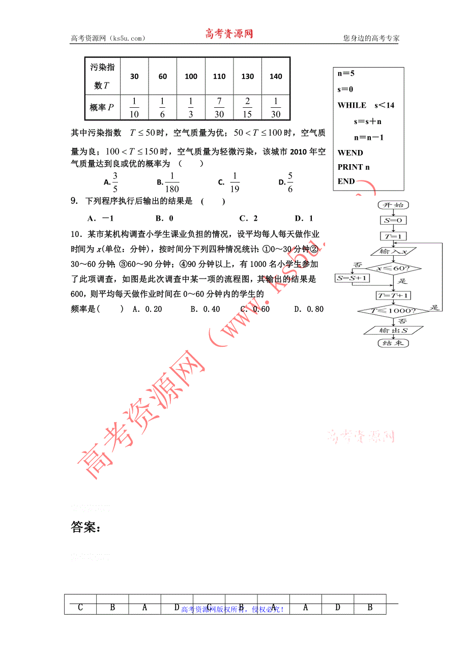 12-13学年高二第一学期 数学能力训练（83）.doc_第2页