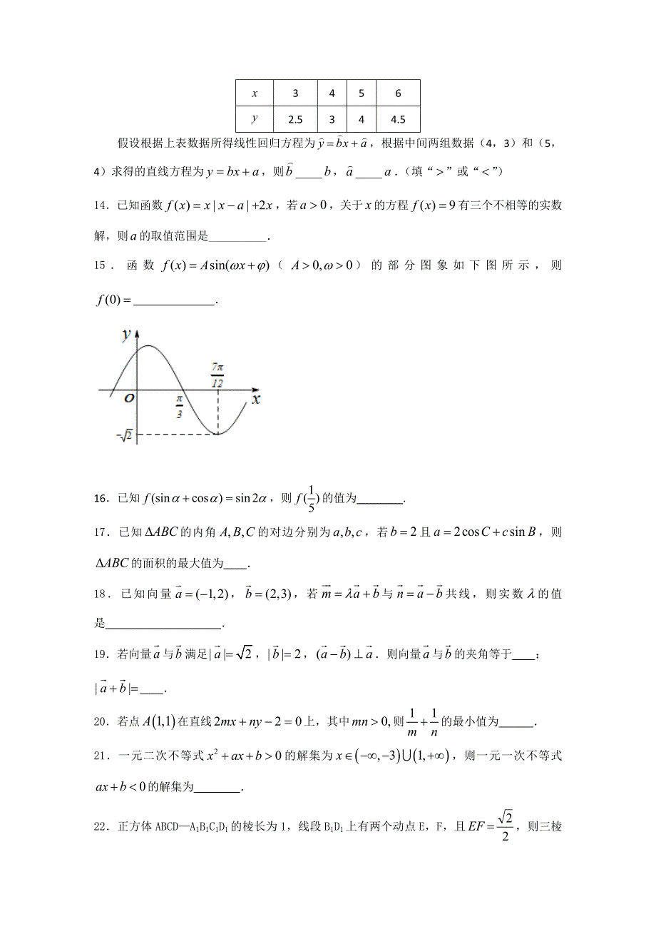 专题05 考前必做基础30题（第02期）-2015年高考数学走出题海之黄金30题系列（江苏版） WORD版缺答案.doc_第3页