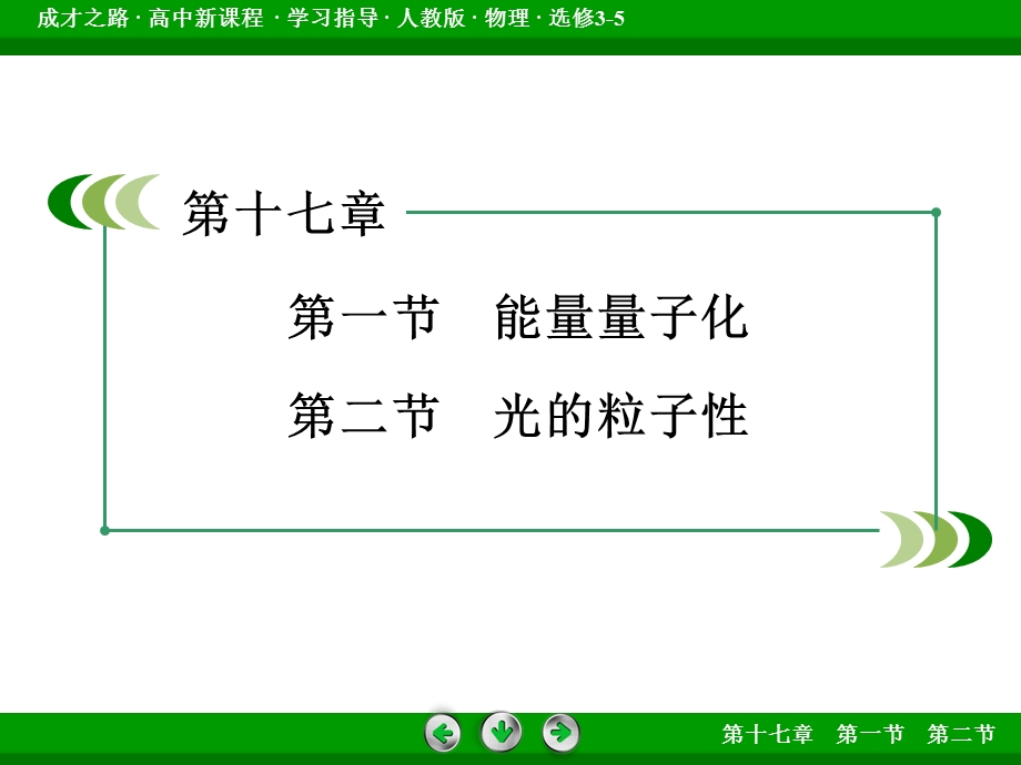 2015-2016学年高二人教版物理选修3-5课件：第17章 波粒二象性 第1、2节 .ppt_第3页