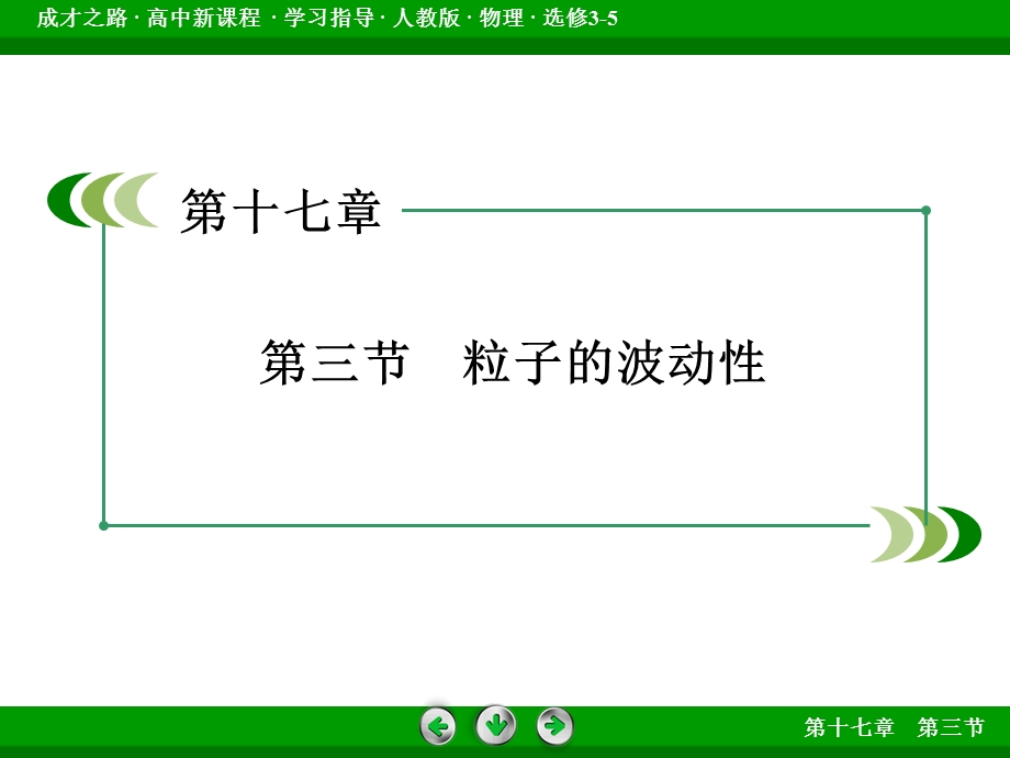 2015-2016学年高二人教版物理选修3-5课件：第17章 波粒二象性 第3节 .ppt_第3页