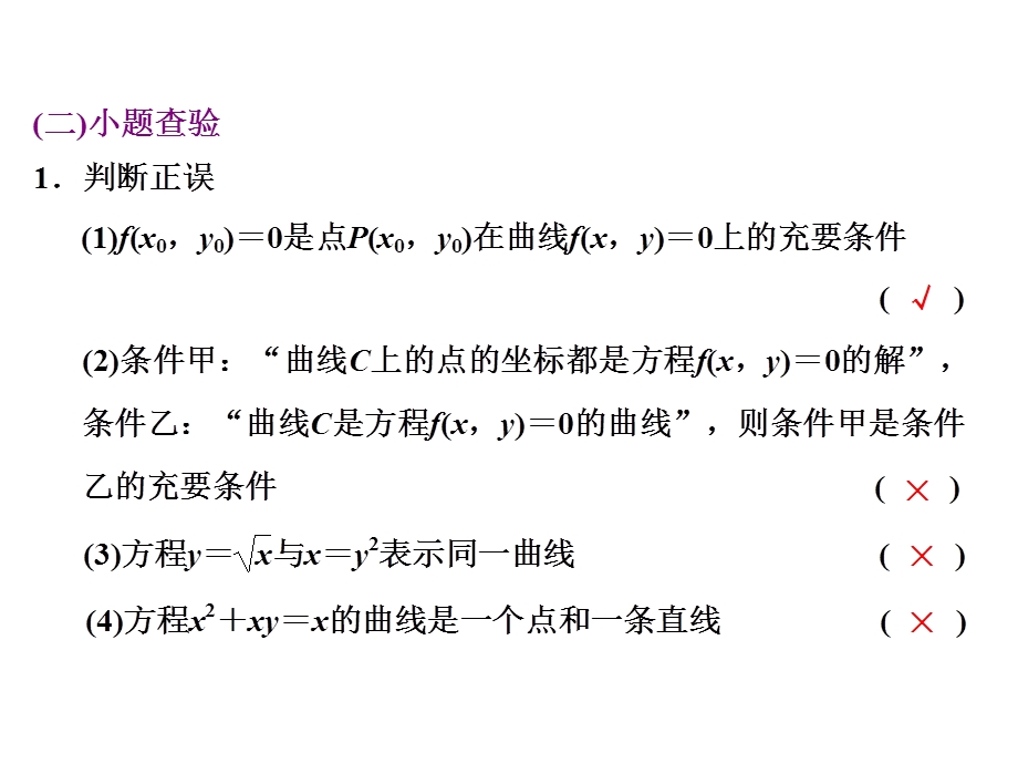 2016届（新课标）高考数学（理）大一轮复习精讲课件：第八章 解析几何 第八节曲线与方程.ppt_第2页