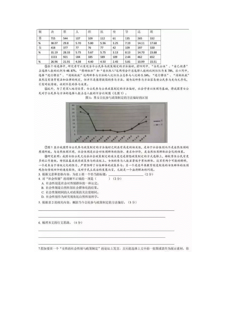 上海市浦东新区2017届高三下学期教学质量检测语文试题 扫描版含答案.doc_第2页