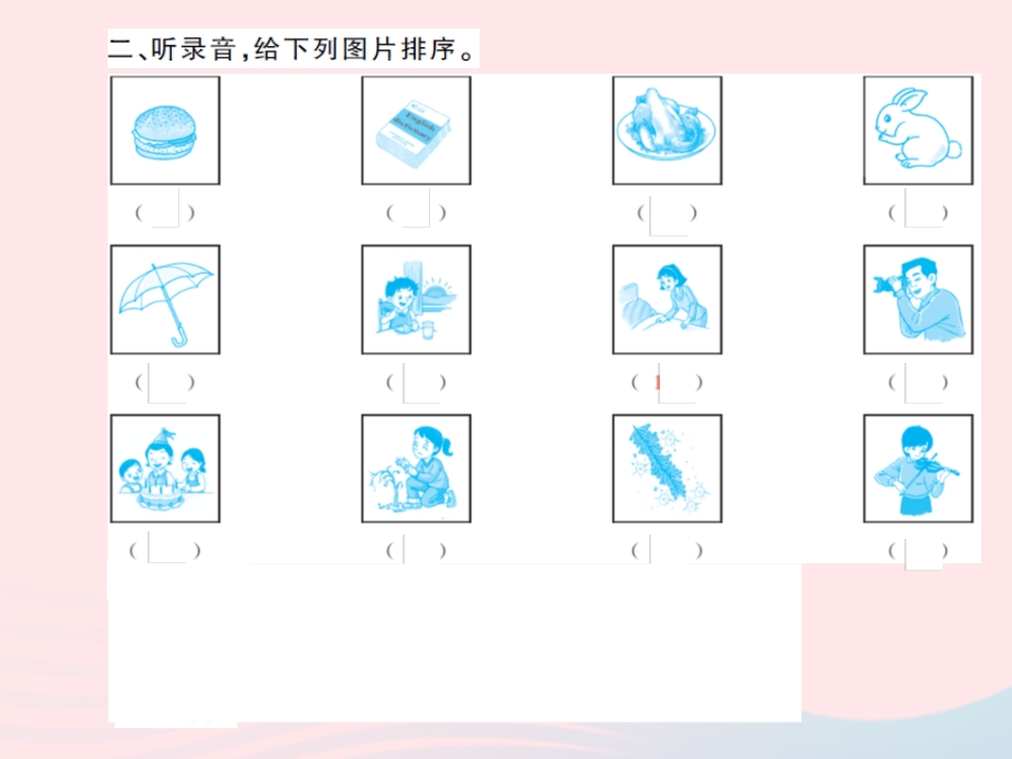 2022五年级英语上册 专项复习（一）听力习题课件 湘少版.ppt_第3页