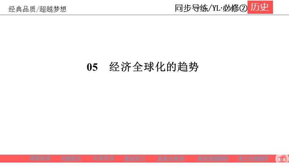 2019-2020学年岳麓版高中历史必修二同步课件：第5单元 经济全球化的趋势5-24 .ppt_第2页