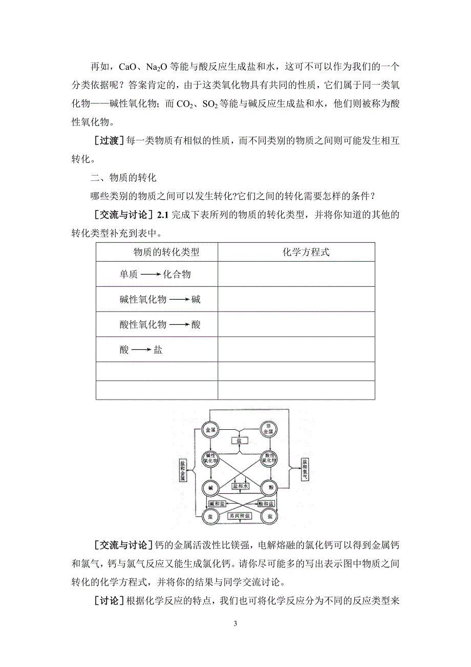 专题1 化学家眼中的物质世界第1单元 丰富多彩的化学物质（课时1）.doc_第3页