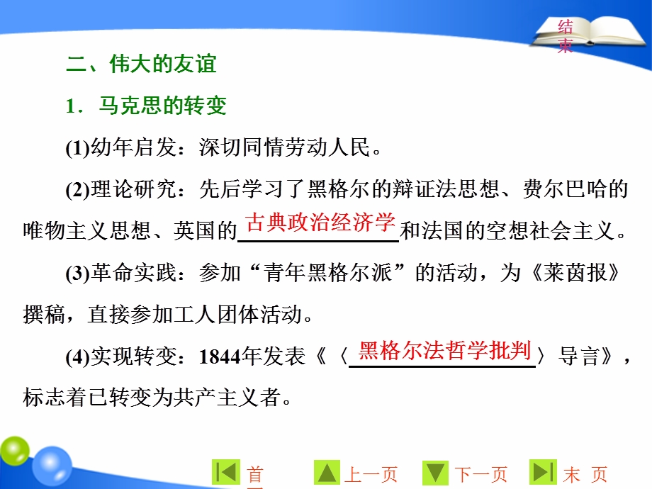 2021-2022学年高一人民版历史必修1课件：专题八 一 马克思主义的诞生 .ppt_第3页